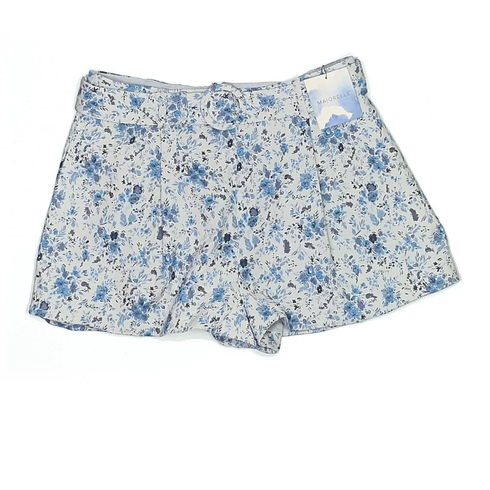 NEW MAJORELLE Valentina Shorts in Baroque Blue Floral Boho White Women’s XL - Picture 2 of 7